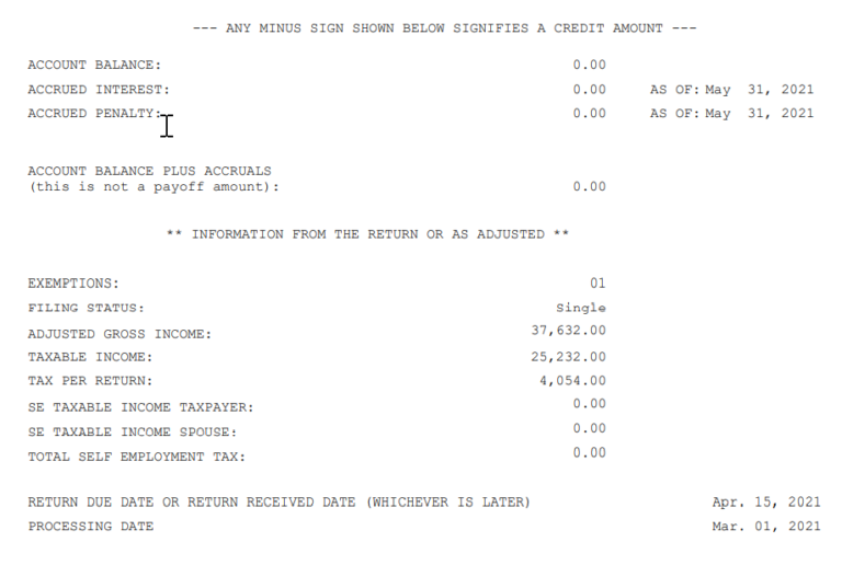 NTA Blog: Decoding IRS Transcripts and the New Transcript Format: Part ...